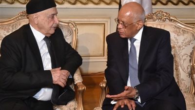 استقبل المستشار عقيلة صالح.. علي عبد العال: أمن ليبيا مرتبط بأمن مصر القومي