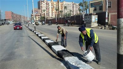حملات مكثفة للنظافة وتجميل الشوارع والميادين بمدينة أبوتيج
