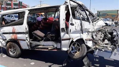 بسبب الاهمال.. تصادم ٥ مركبات على طريق بلبيس_العاشر