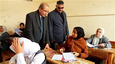 باهى يتفقد مدارس بورسعيد الاعداديه أثناء إمتحان اللغة الأجنبية الأولى