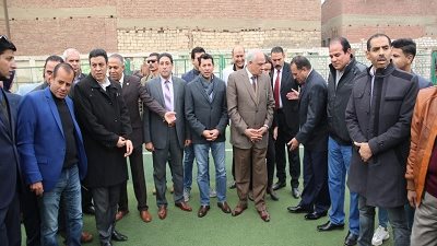 وزير الرياضة يفتتح تطوير مركزي شباب الجملة والبليدة بالعياط