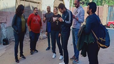 كاملة أبو ذكرى تعاين لوكيشن تصوير 