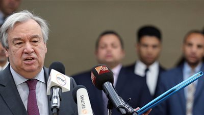 الأمين العام للأمم المتحدة يتعهد بدعم خطة سلام فلسطينية إسرائيلية على أساس حدود ما قبل 1967