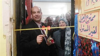 افتتاح مشروع البنية التحتية لتطوير تكنولوجيا التعليم بغرب شبرا