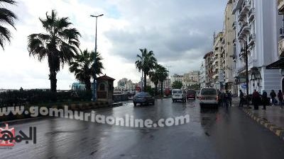 تساقط امطارعلى الثغر