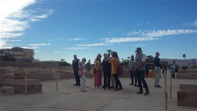 العائلة الملكية البلجيكية فى معابد الكرنك