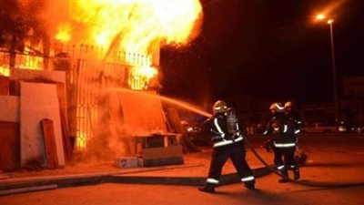 حريق هائل بـ5 مصانع فى شبرا الخيمة