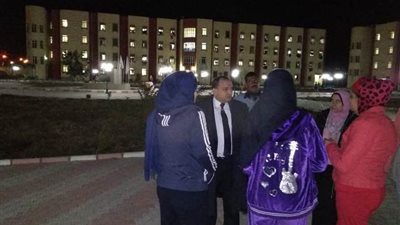 زياره تفقدية لرئيس جامعة بني سويف بمدينة البنات ومركز المؤتمرات