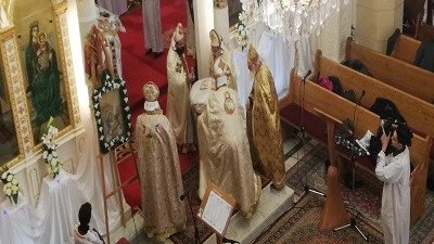 بولا يترأس قداس عيد الميلاد بمار جرجس فى طنطا