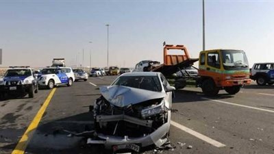 مصرع شخص في حادث تصادم بالطريق الحر 