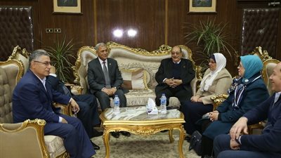 محافظ المنوفية يستقبل مستشار وزيرة التضامن الإجتماعي