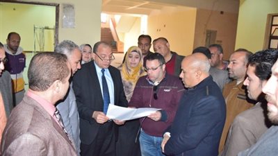 قاعات للامتحانات الالكترونية بمجمع تعليم صناعي جامعة بنى سويف