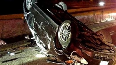 مصرع موظف وإصابة آخر فى حادث إنقلاب سيارة ملاكى بالوادى الجديد