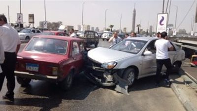 إصابة 5 في حادث تصادم علي طريق بنها - المنصورة
