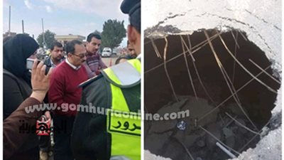 رئيس لجنة النقل والمواصلات ينتقل الى موقع الهبوط الأرضى على طريق القاهرة الاسكندرية الزراعى