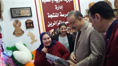 افتتاح معرض منتجات المدرسة المنتجة ببنى سويف