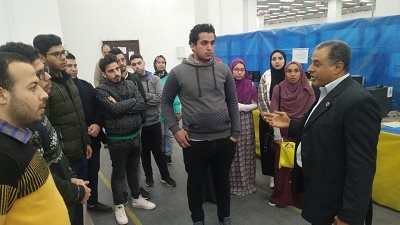 طلاب جامعة كفر الشيخ يزورون مصنع الإلكترونيات التابع للهيئة العربية للتصنيع