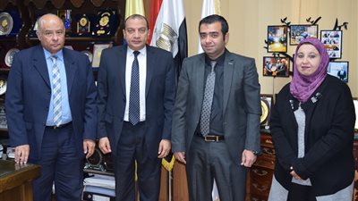 توعية طلاب جامعة بنى سويف ضد المخدرات