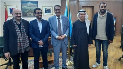 ضياء رشوان يستقبل وفد اتحاد الصحفيين العرب بالنقابة