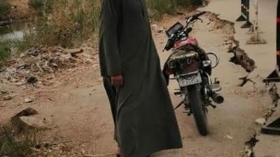 تصدع الطريق الشرقى بالبعيرات غرب الأقصر يهدد حياة المواطنين