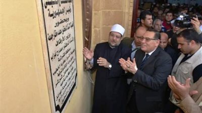 وزير الأوقاف ومحافظ الشرقية يفتتحان مسجد بالجهود الذاتية في عزبة البيه .صور