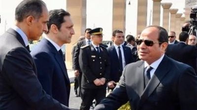 الرئيس السيسى ينيب كبير الياوران فى عزاء الرئيس الأسبق حسنى مبارك مساء اليوم
