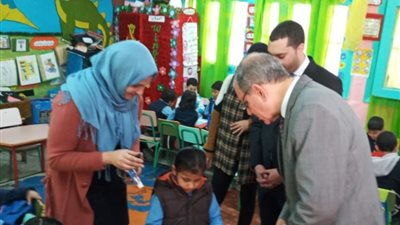 محافظ كفرالشيخ يتفقد مدرسة المنتزه للتعليم الأساسي