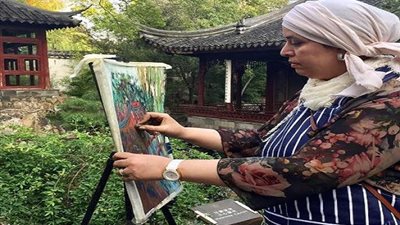 في يوم المرأة العالمي... افتتاح معرض الفنانة التشكيلية هالة الشافعي
