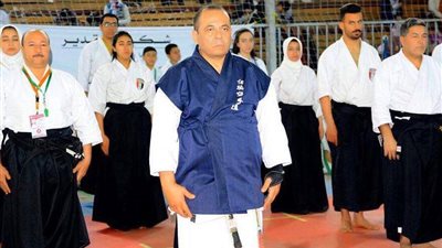 الحكم الدولى إبراهيم المصرى يشارك فى رعاية الموهوبين