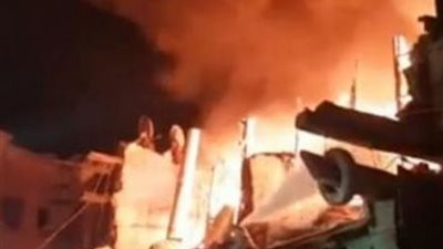 حريق بمصنع للمراتب الاسفنج بقفط