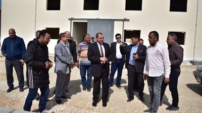 انتهاء انشاءات مبنى مدرجات جامعة بني سويف .صور