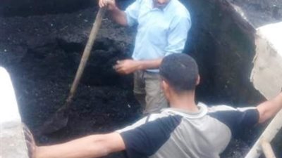 أزمة فى محطة الصرف الصحى بهربيط شرقية
