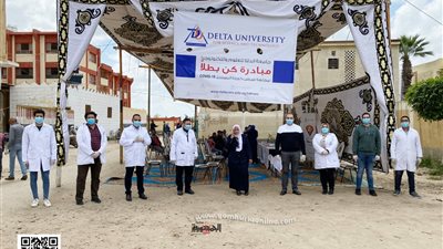جامعة الدلتا توقع الكشف الطبي علي 255 شخصا بالوسطاني للوقاية من فيروس كورونا