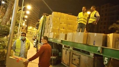 محافظ الغربية: تزويد الهياتم بسيارات الدقيق المدعم و٤ رؤوس ماشية وأطنان من الأرز والمكرونة