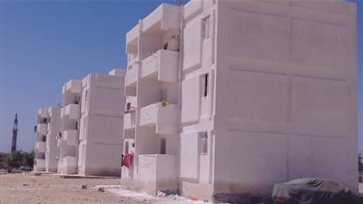 بدء طلاء واجهات عمارات الإسكان الإداري بمدينة رأس سدر