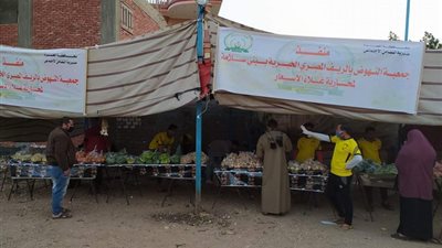 جمعية النهوض بالريف تقيم منافذ بيع مخفضة و تطهر شوارع بني سلامة