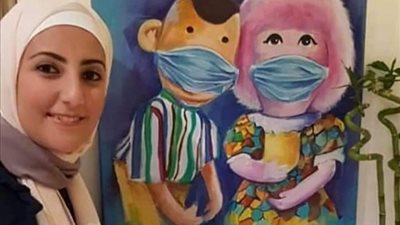 الفنانة التشكلية عالية مدحت : رسمت بوجي وطمطم بـ 
