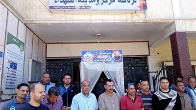 تركيب 3 بوابات تعقيم ذاتي بقرى مدينة الشهداء بالجهود الذاتية