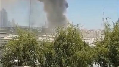 حريق يلتهم مبني القياده العامة للجيش القطري وعضو بأسرة تميم ينشر الفيديو بعد محاوله الانقلاب