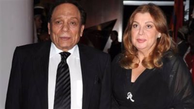 شاهد زوجة الزعيم عادل امام فى أحدث ظهور فى عيد ميلاده