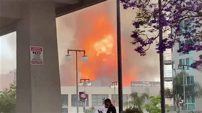 انفجار ضخم يهز لوس أنجلوس وإصابة بعض رجال الإطفاء