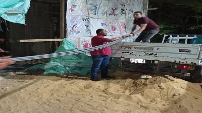 ازالة التعديات ومخالفات البناء بحي العمرانية