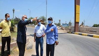 الهجان يشدد علي تجميل وتشجير مداخل ومخارج مدينة بنها