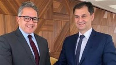 العنانى ونظيره اليونانى يبحثان سُبل استعادة السياحة وفقا للإجراءات الاحترازية