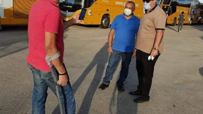 ٢٧٦ مواطنا من العائدين من الامارات يغادرون بورسعيد بعد انتهاء الحجر الصحي
