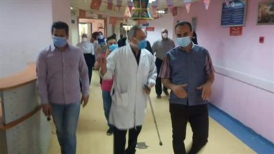 نائب محافظ سوهاج يتفقد المستشفى العام بعد ادراجها لعزل حالات كورونا.صور
