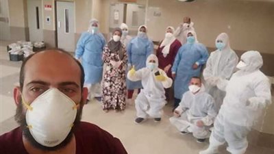 خروج أول 10 حالات شفاء كورونا من عزل مستشفى الإسماعيلية العام .صور