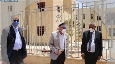 فوده يتفقد أعمال التجميل بمحيط جامعة الملك سلمان بشرم الشيخ