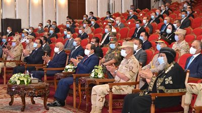 السيسي : أعرب عن سعادتي وفخري واعتزازي بما شهدته اليوم من أداء متميز