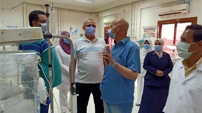 مرور مفاجئ لوكيل وزارة الصحة علي مستشفي الحسينية وطلبه سرعة تركيب جهاز الاشعة المقطعية